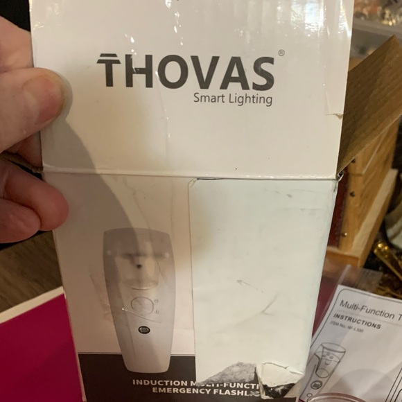 White Induction Multi-Function Emergency Flashlights Two - Picture 7 of 9